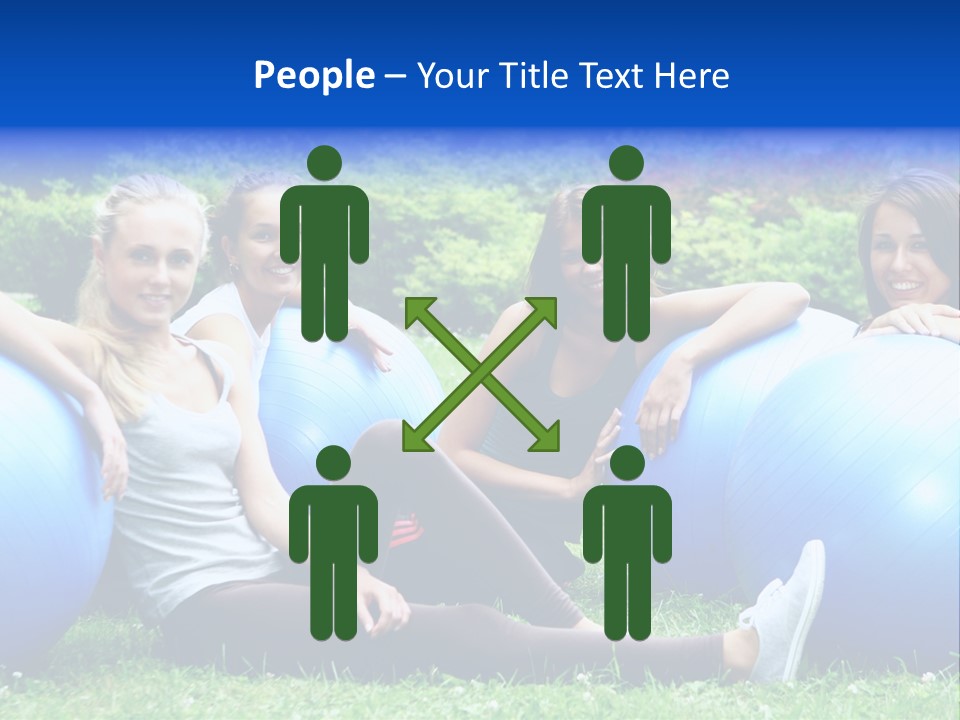 Outdoor Teen Healthy PowerPoint Template