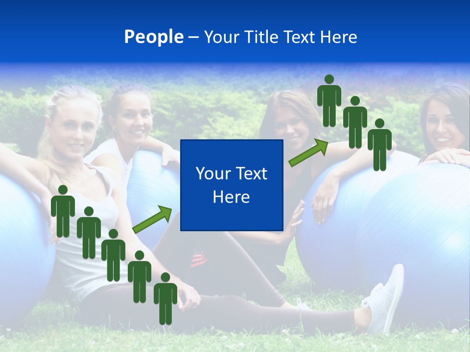 Outdoor Teen Healthy PowerPoint Template
