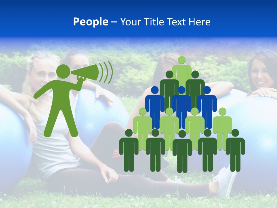 Outdoor Teen Healthy PowerPoint Template