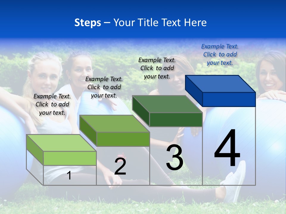Outdoor Teen Healthy PowerPoint Template