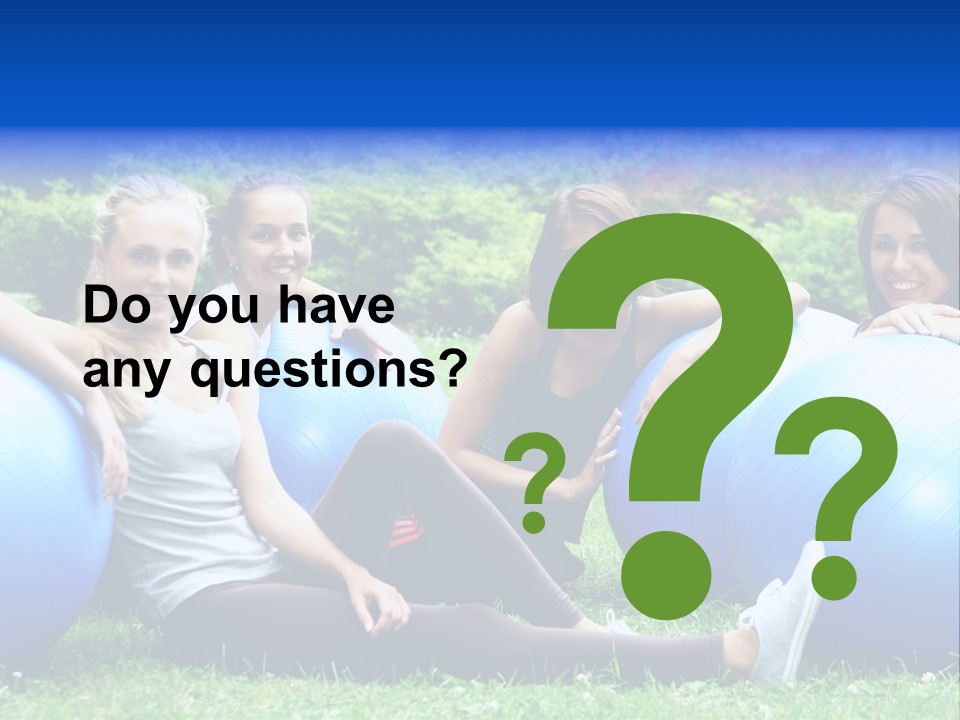 Outdoor Teen Healthy PowerPoint Template