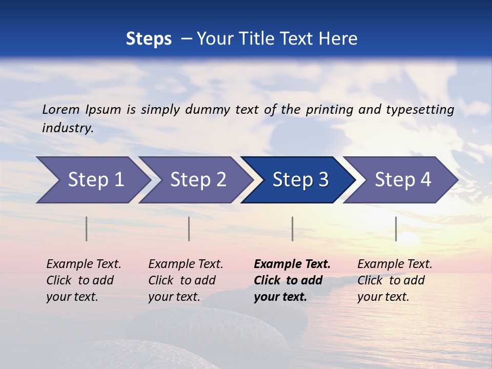 Steps Nature Zenlike PowerPoint Template