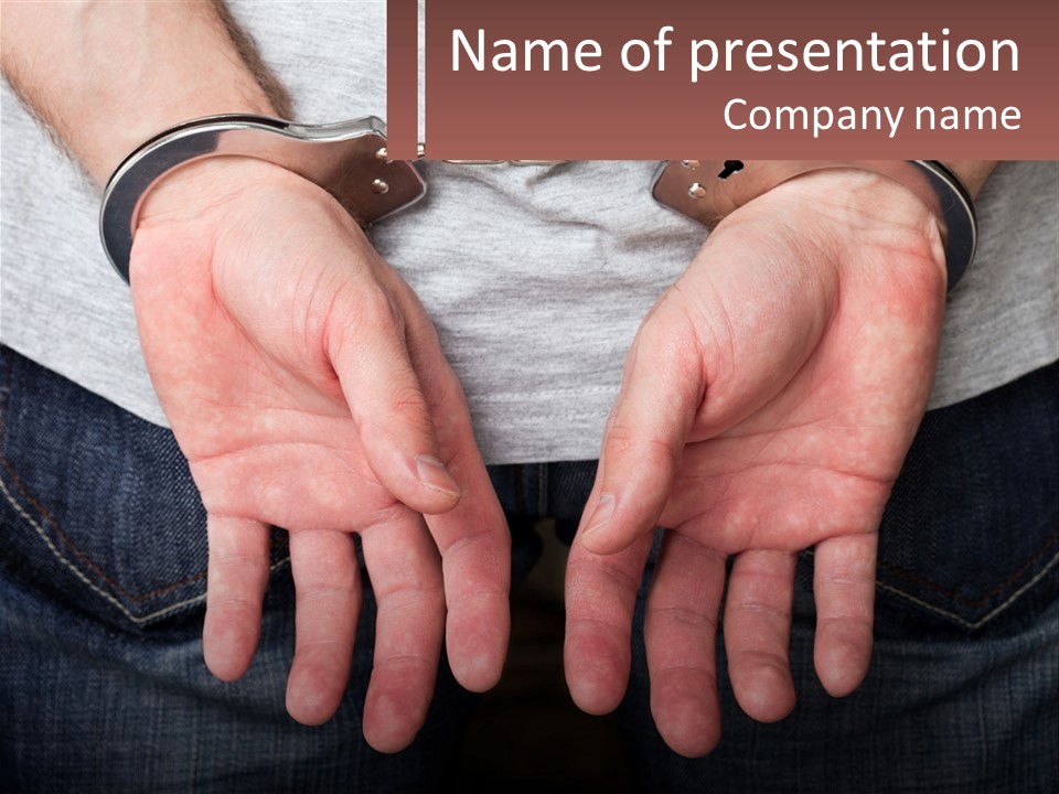 Conflict Arrest Control PowerPoint Template