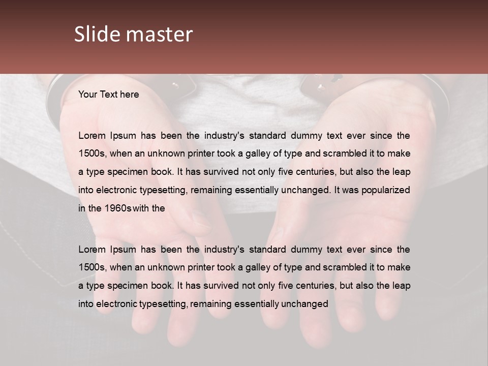 Conflict Arrest Control PowerPoint Template