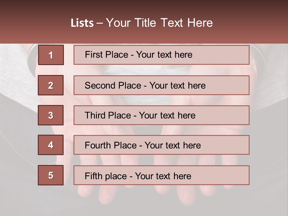 Conflict Arrest Control PowerPoint Template