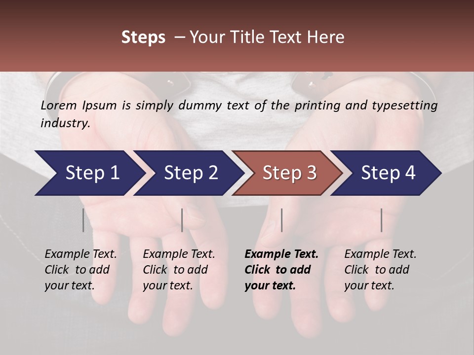 Conflict Arrest Control PowerPoint Template