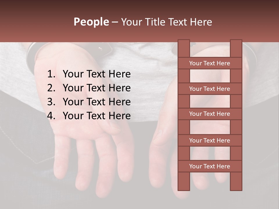 Conflict Arrest Control PowerPoint Template