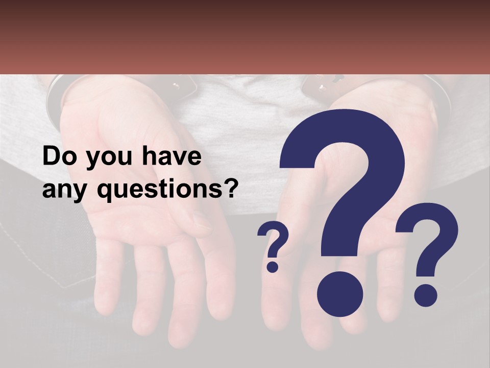 Conflict Arrest Control PowerPoint Template