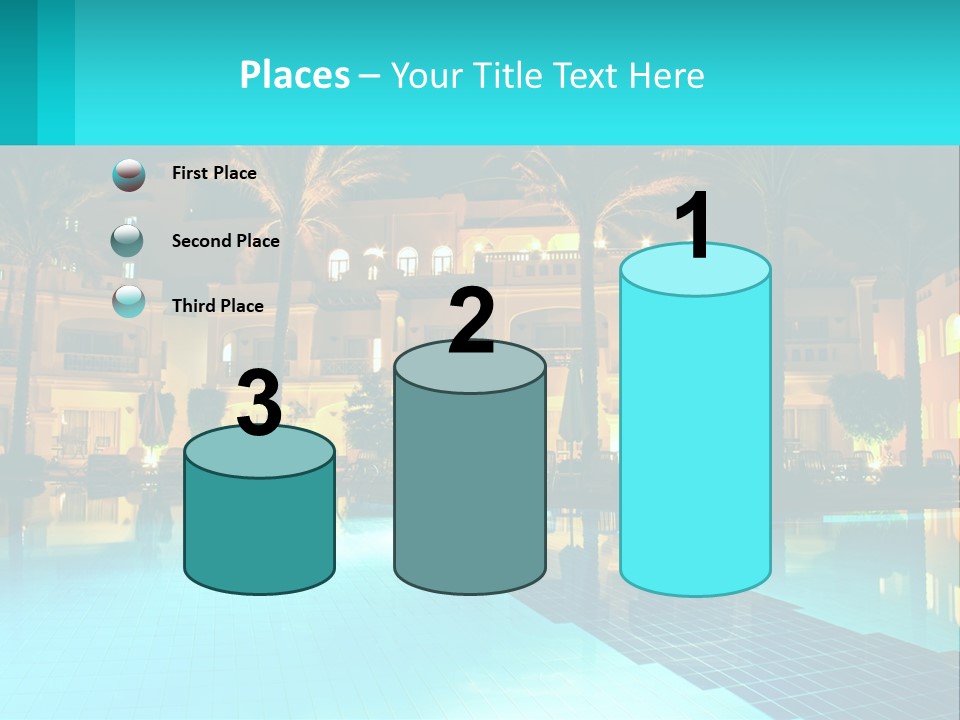 Blue Building Egypt PowerPoint Template