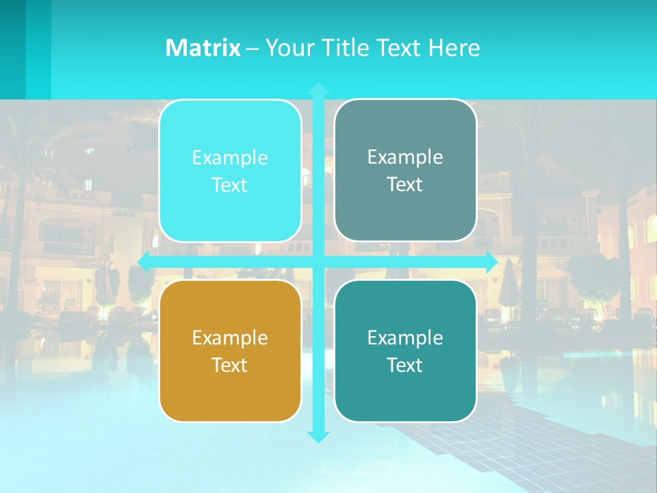 Blue Building Egypt PowerPoint Template