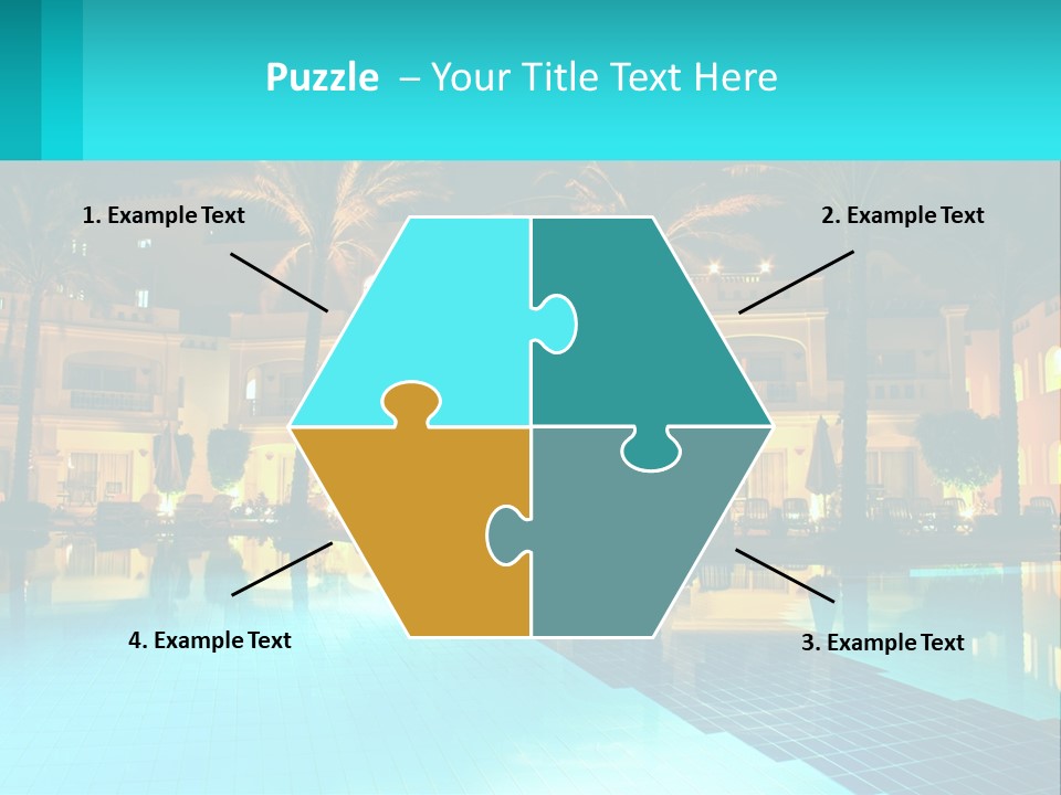 Blue Building Egypt PowerPoint Template