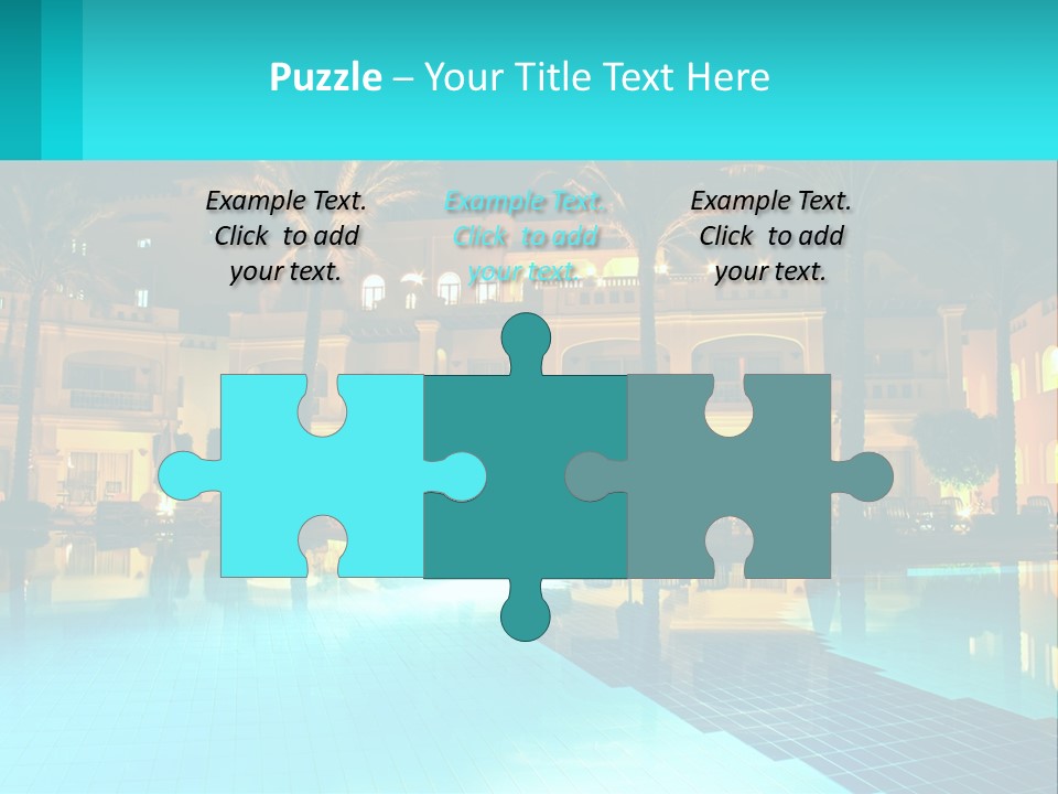 Blue Building Egypt PowerPoint Template