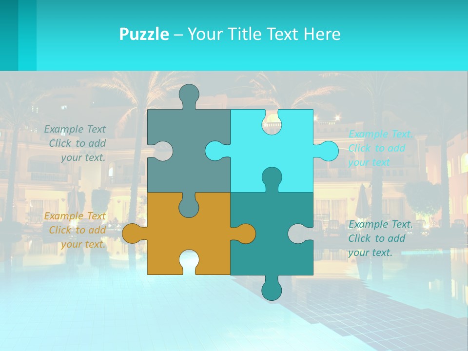 Blue Building Egypt PowerPoint Template