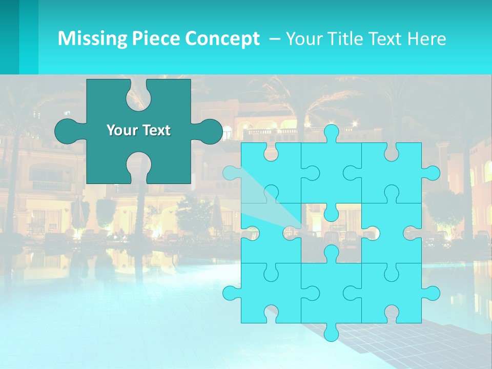 Blue Building Egypt PowerPoint Template