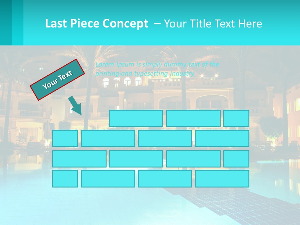 Blue Building Egypt PowerPoint Template