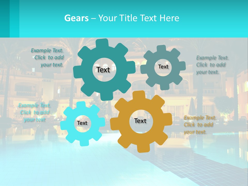 Blue Building Egypt PowerPoint Template