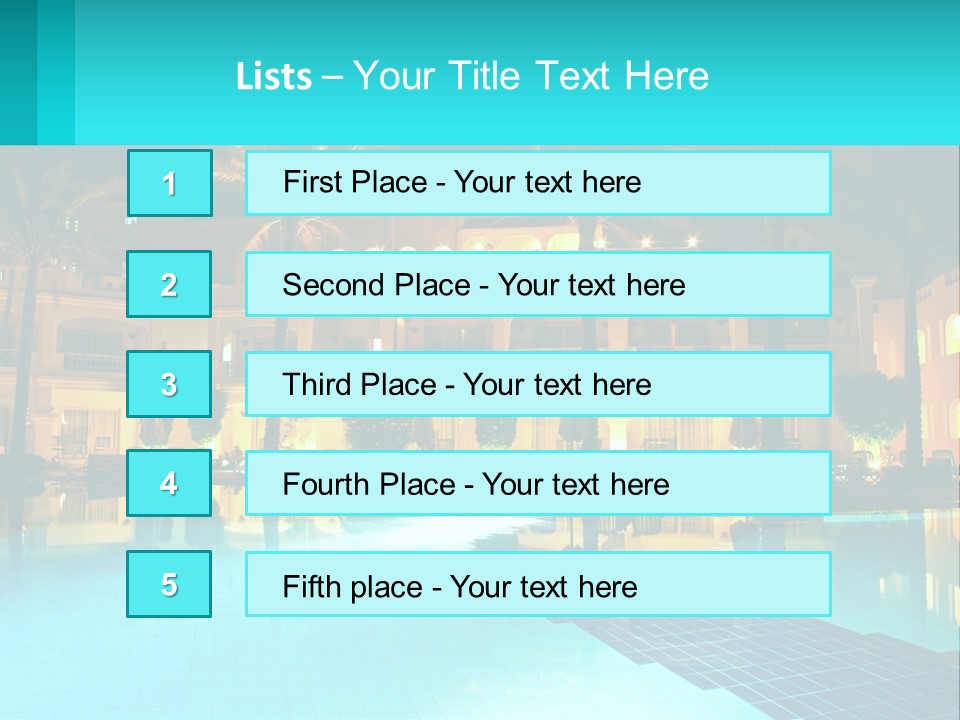 Blue Building Egypt PowerPoint Template