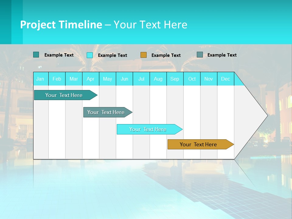Blue Building Egypt PowerPoint Template