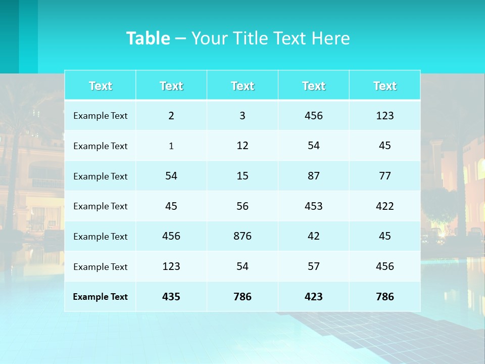 Blue Building Egypt PowerPoint Template