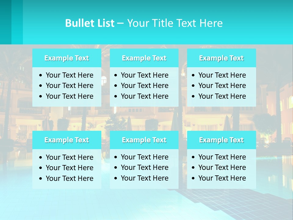 Blue Building Egypt PowerPoint Template