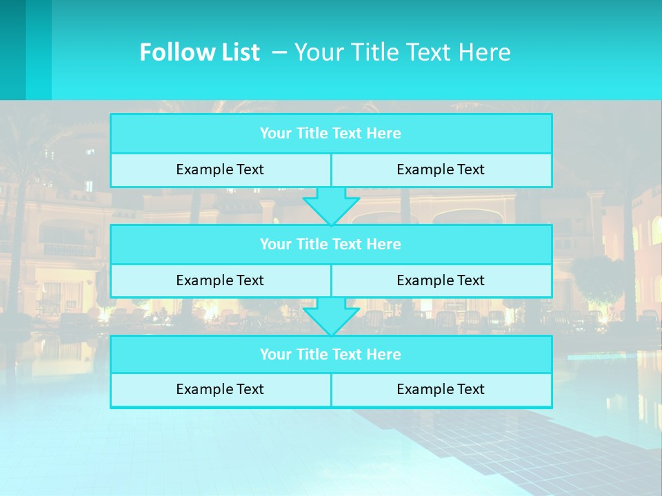 Blue Building Egypt PowerPoint Template