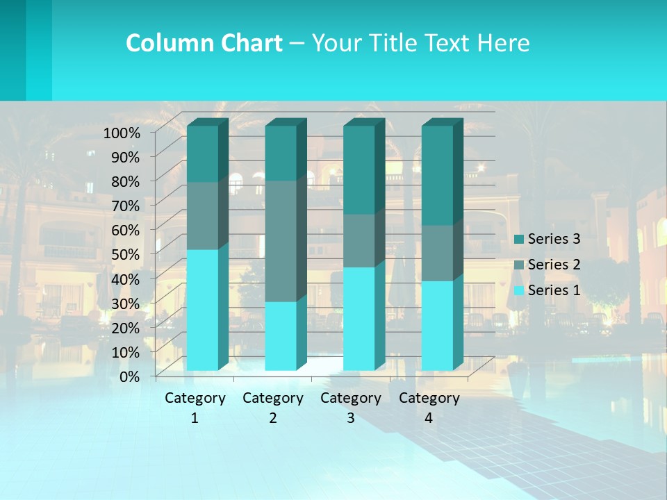 Blue Building Egypt PowerPoint Template