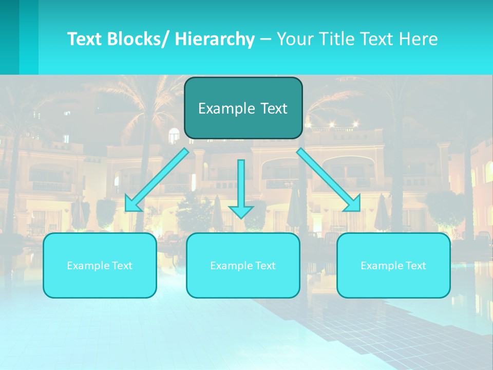 Blue Building Egypt PowerPoint Template