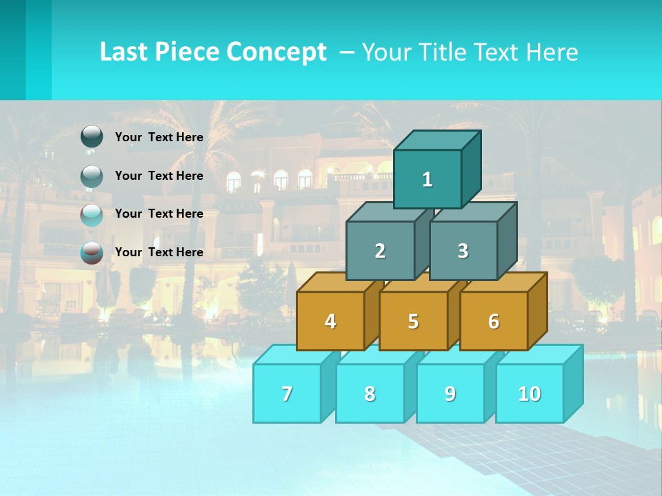 Blue Building Egypt PowerPoint Template