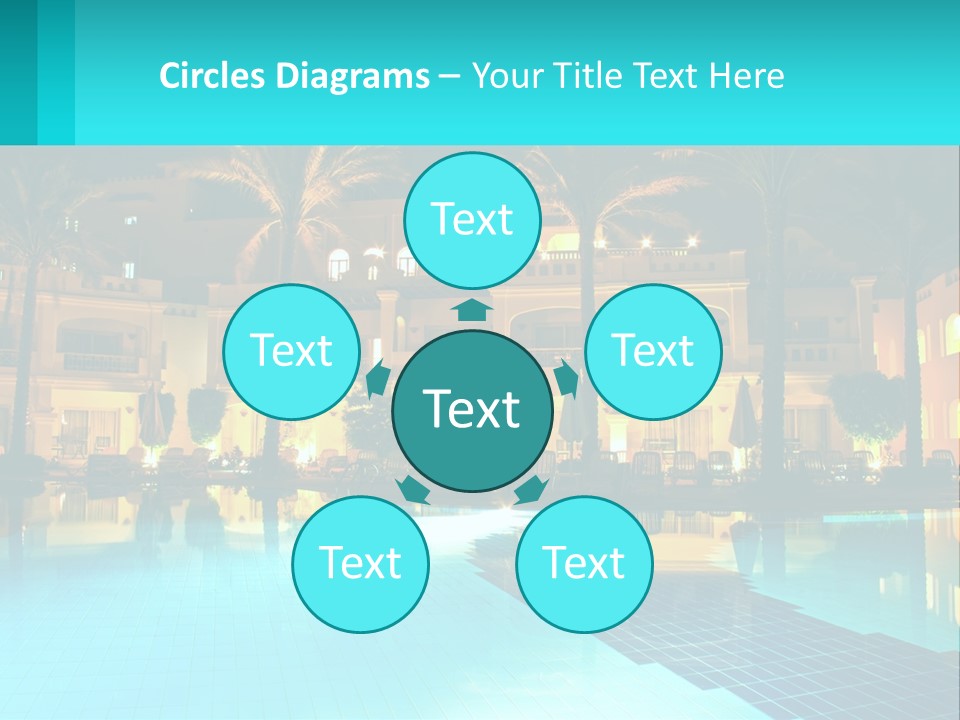 Blue Building Egypt PowerPoint Template