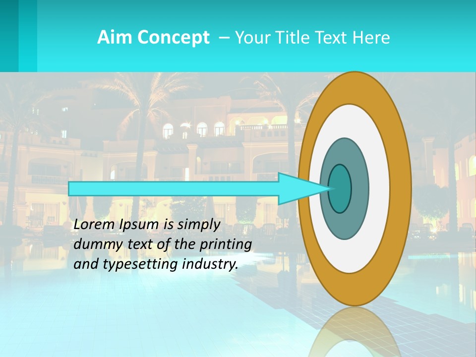 Blue Building Egypt PowerPoint Template