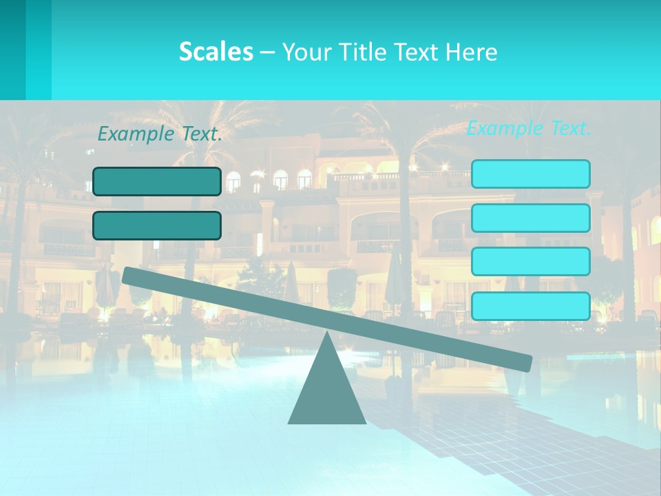 Blue Building Egypt PowerPoint Template