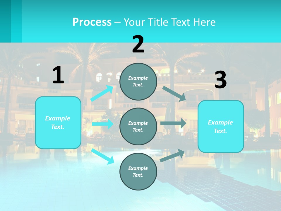 Blue Building Egypt PowerPoint Template