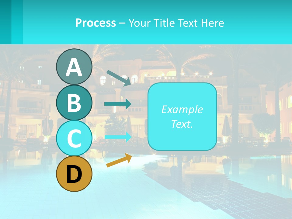 Blue Building Egypt PowerPoint Template