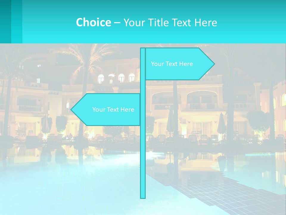 Blue Building Egypt PowerPoint Template