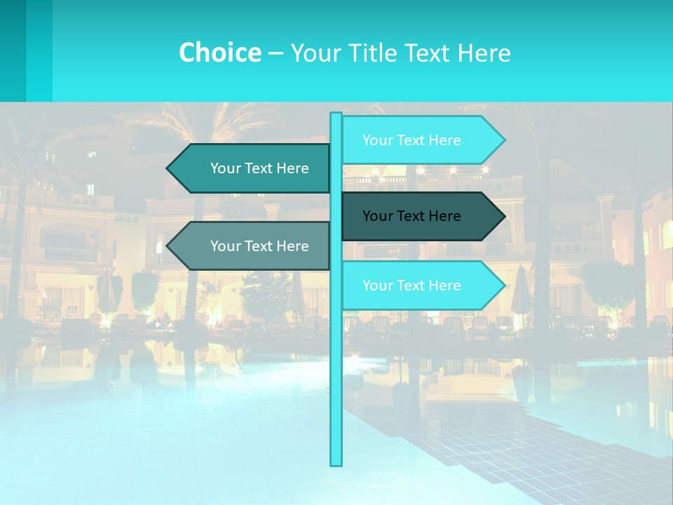 Blue Building Egypt PowerPoint Template