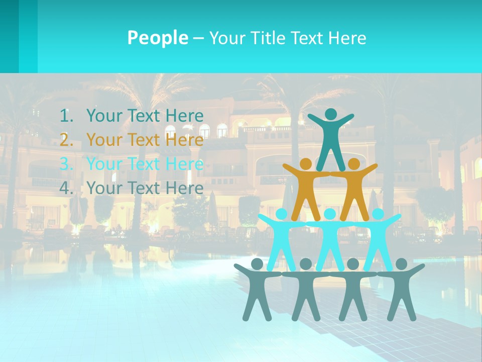 Blue Building Egypt PowerPoint Template