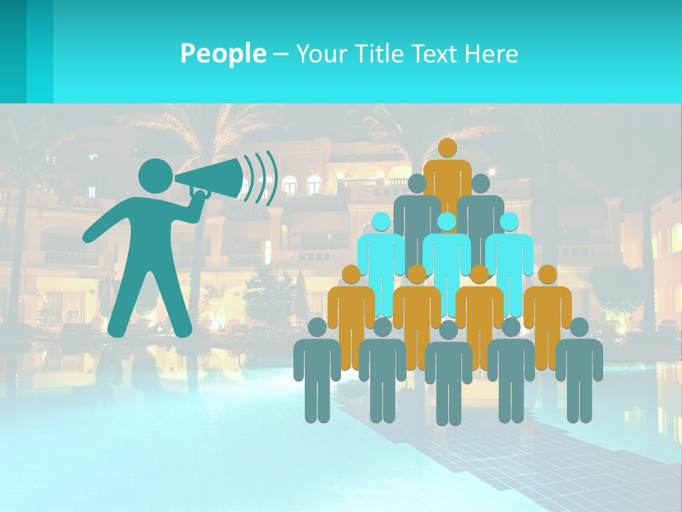 Blue Building Egypt PowerPoint Template