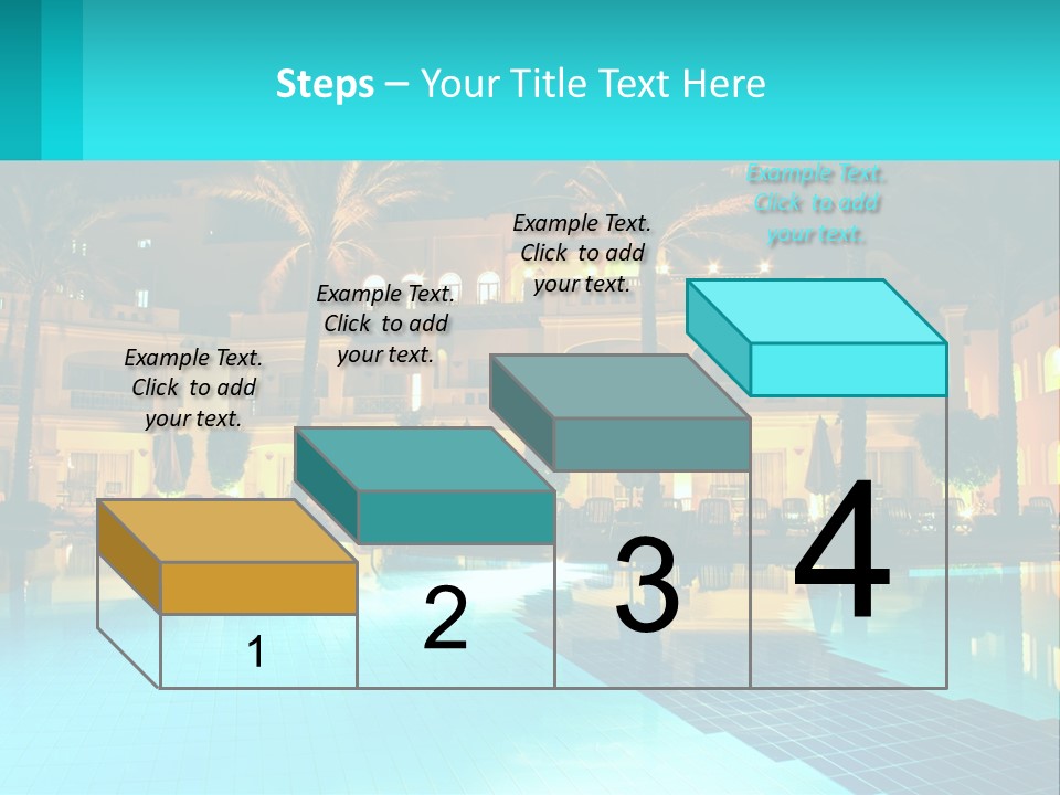 Blue Building Egypt PowerPoint Template