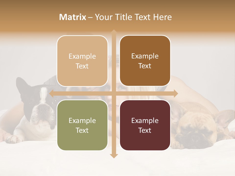 French Couple Dog PowerPoint Template