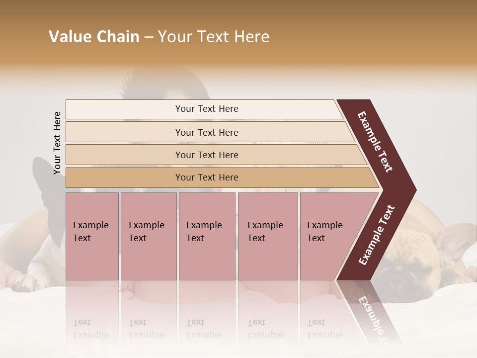 French Couple Dog PowerPoint Template