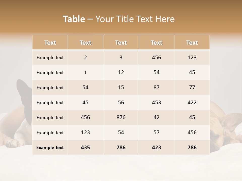 French Couple Dog PowerPoint Template