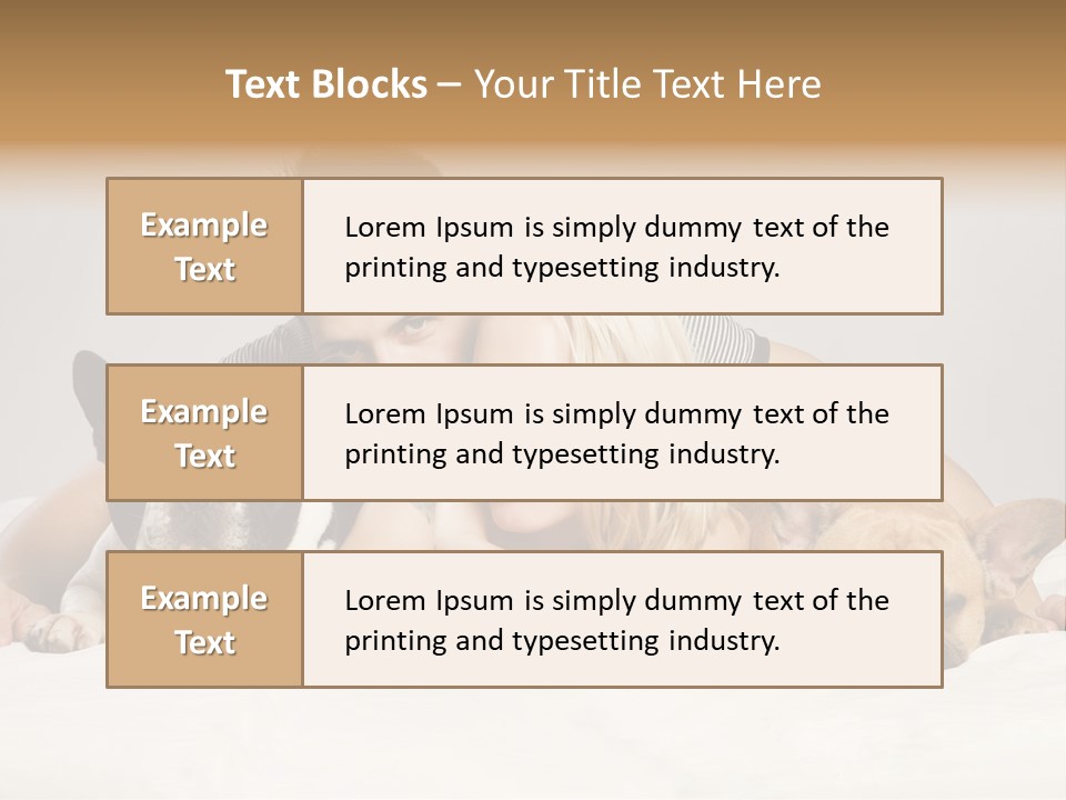 French Couple Dog PowerPoint Template