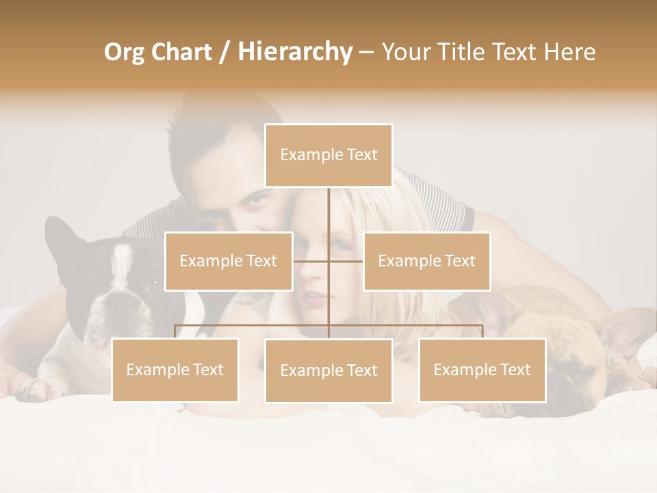 French Couple Dog PowerPoint Template