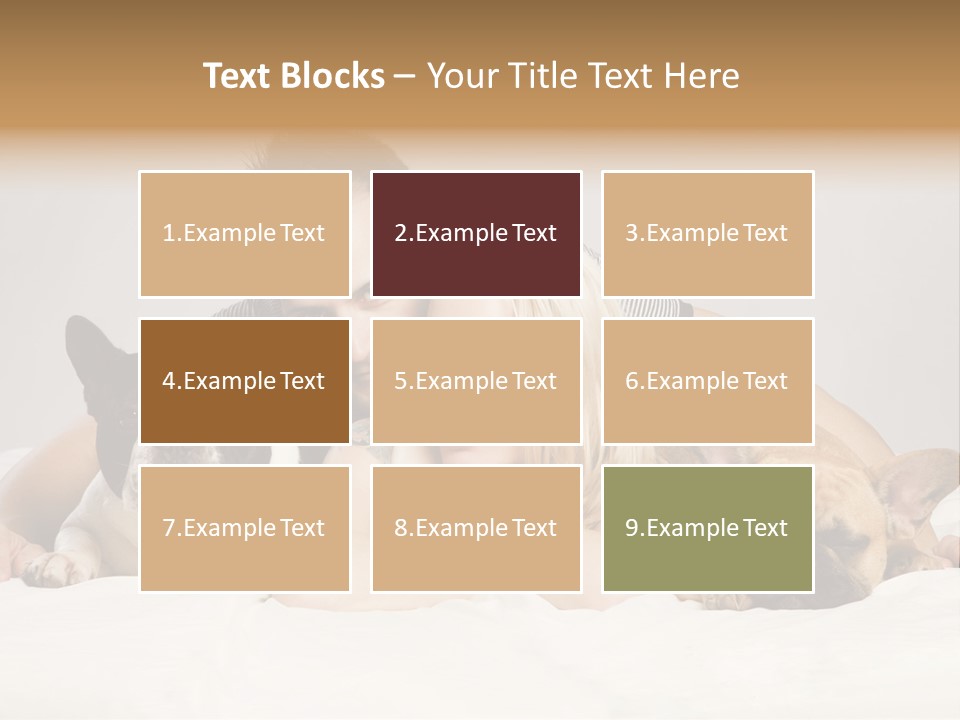 French Couple Dog PowerPoint Template