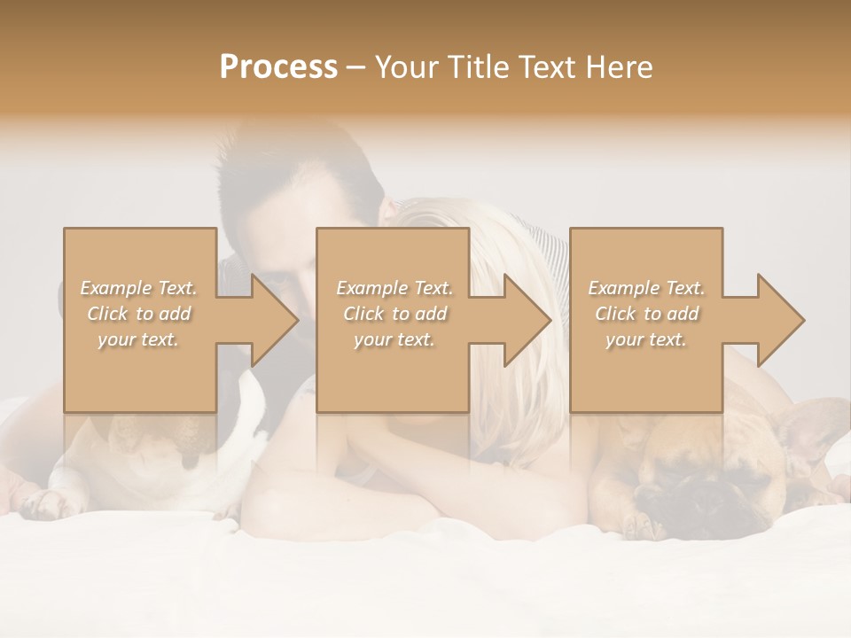 French Couple Dog PowerPoint Template