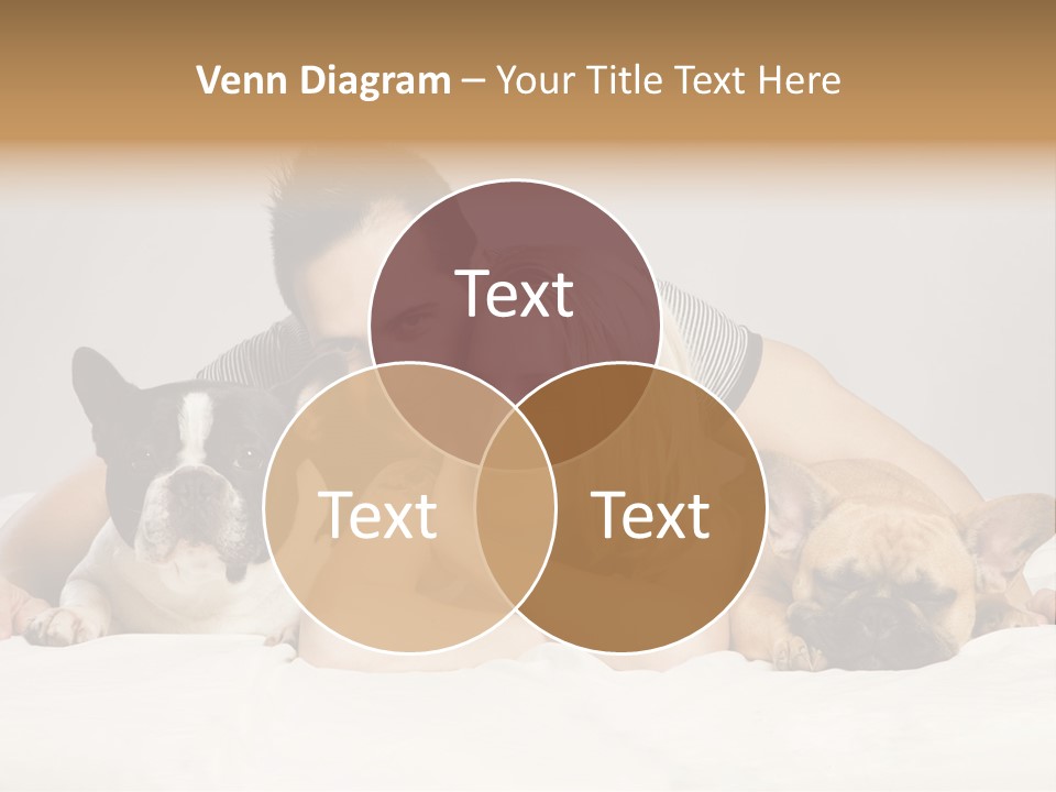 French Couple Dog PowerPoint Template