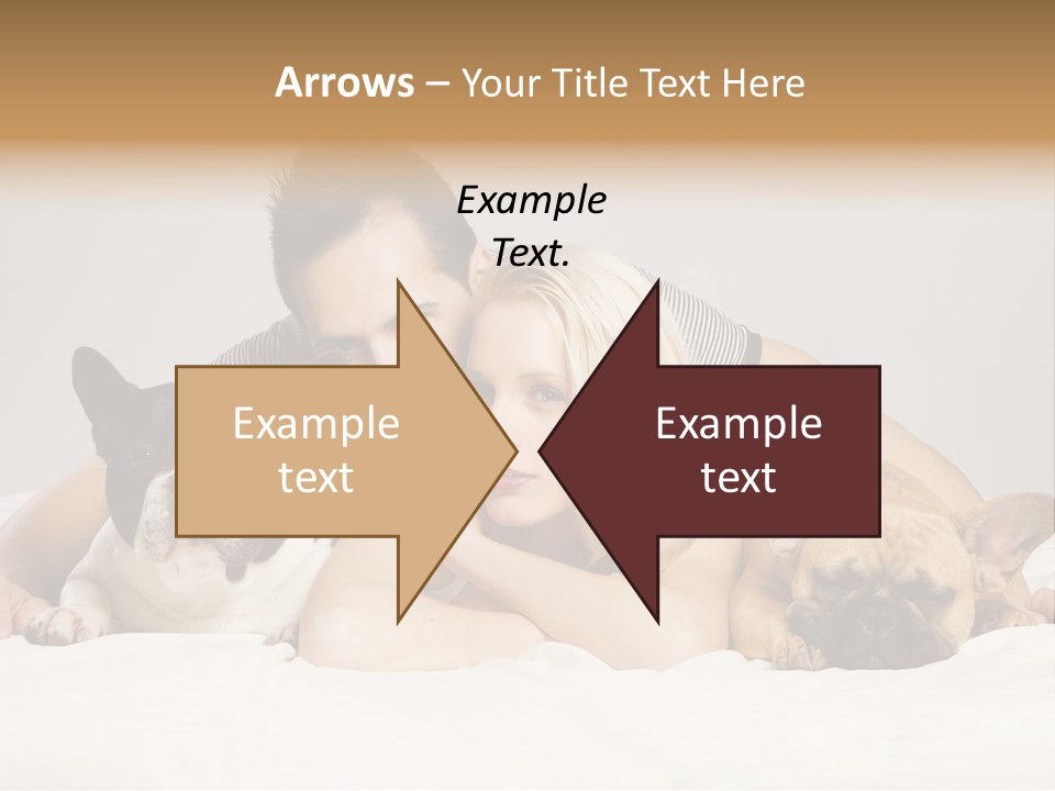 French Couple Dog PowerPoint Template