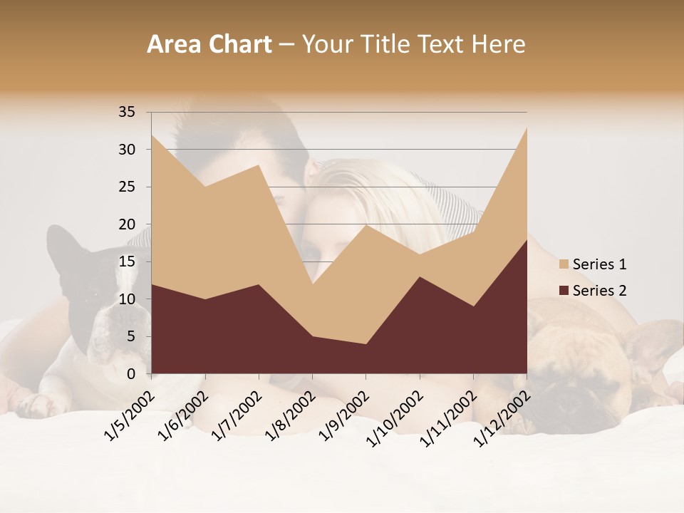 French Couple Dog PowerPoint Template