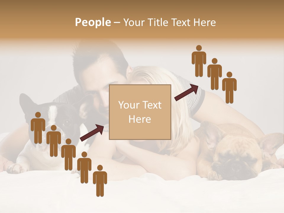 French Couple Dog PowerPoint Template