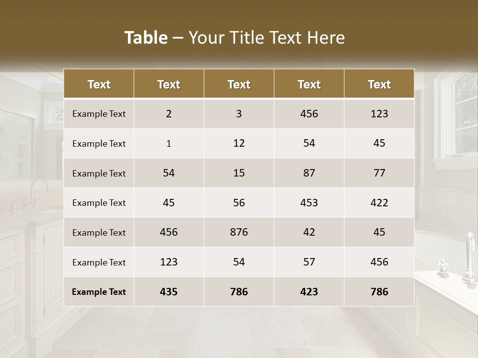 Architecture Furnishings Family PowerPoint Template